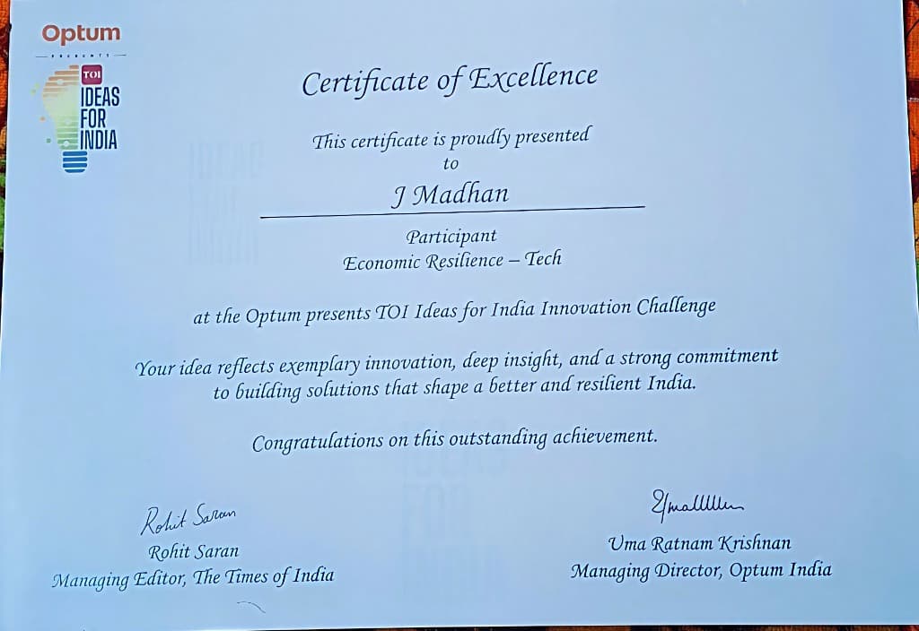 Certificate of Excellence